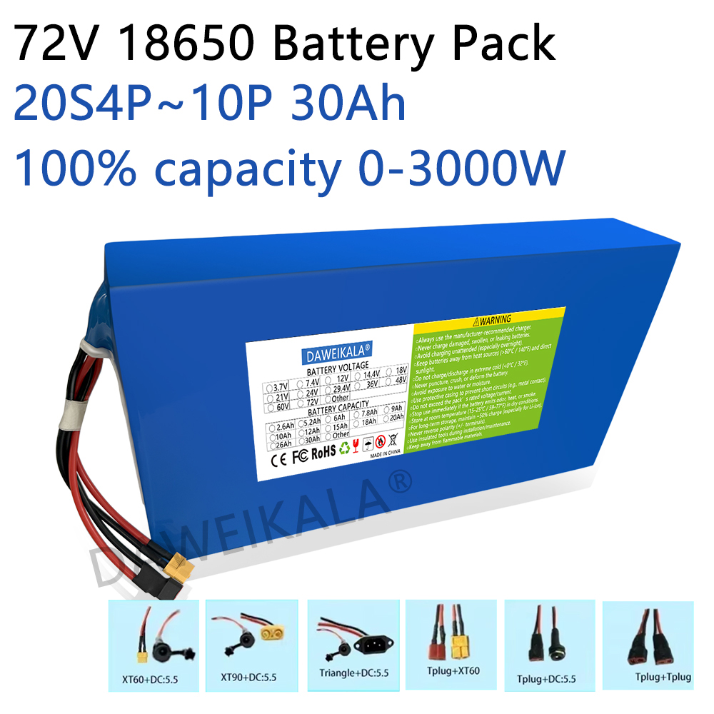 Electric Bicycle Battery 72V 30Ah - Yeni 72V 12Ah-30Ah 18650 Pil paketi