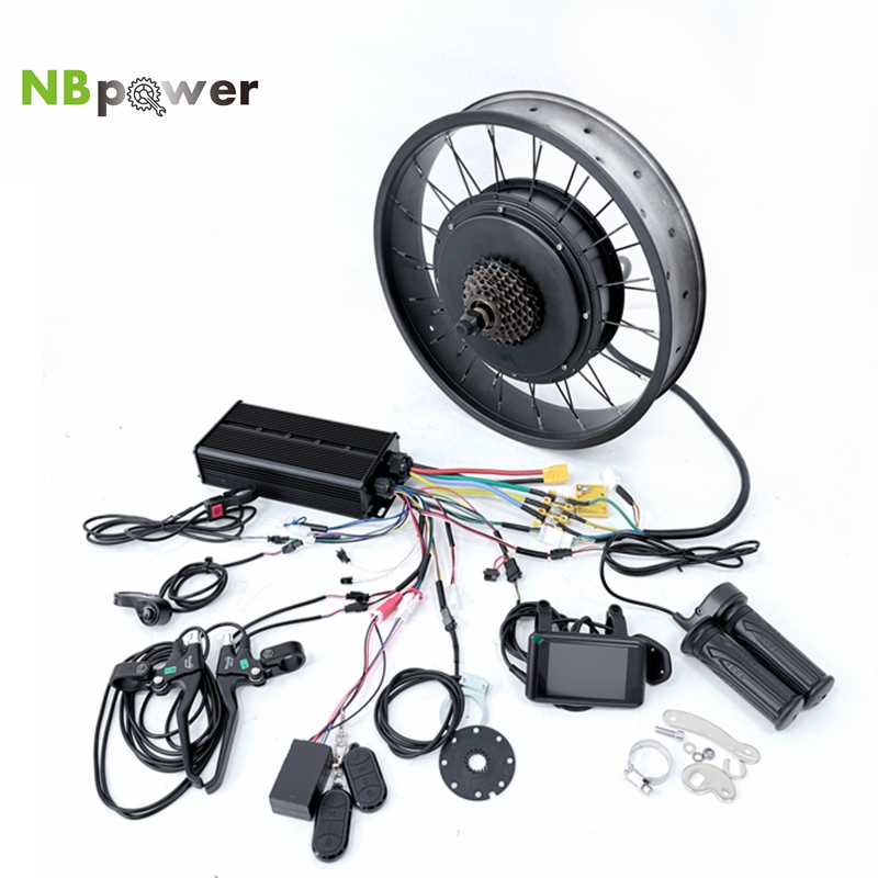 72V 5000W Hub Motor Kit - NBpower 72V 5000W 70-90km/s BLDC Göbek