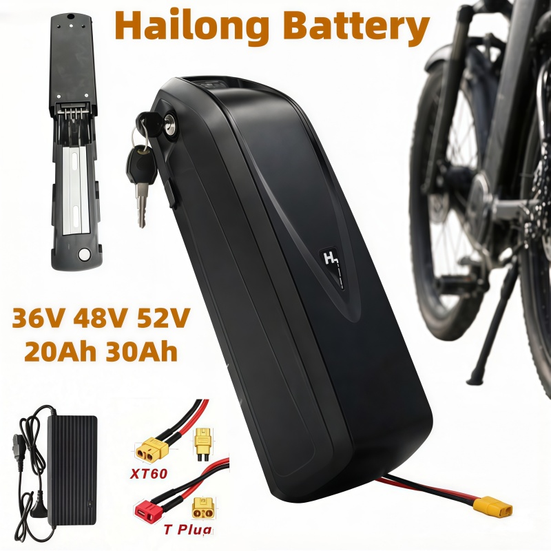 Ebike Battery 48V 20Ah Hailong - Çok Boyutlu E-bisiklet Bataryası Hailong Modeli,