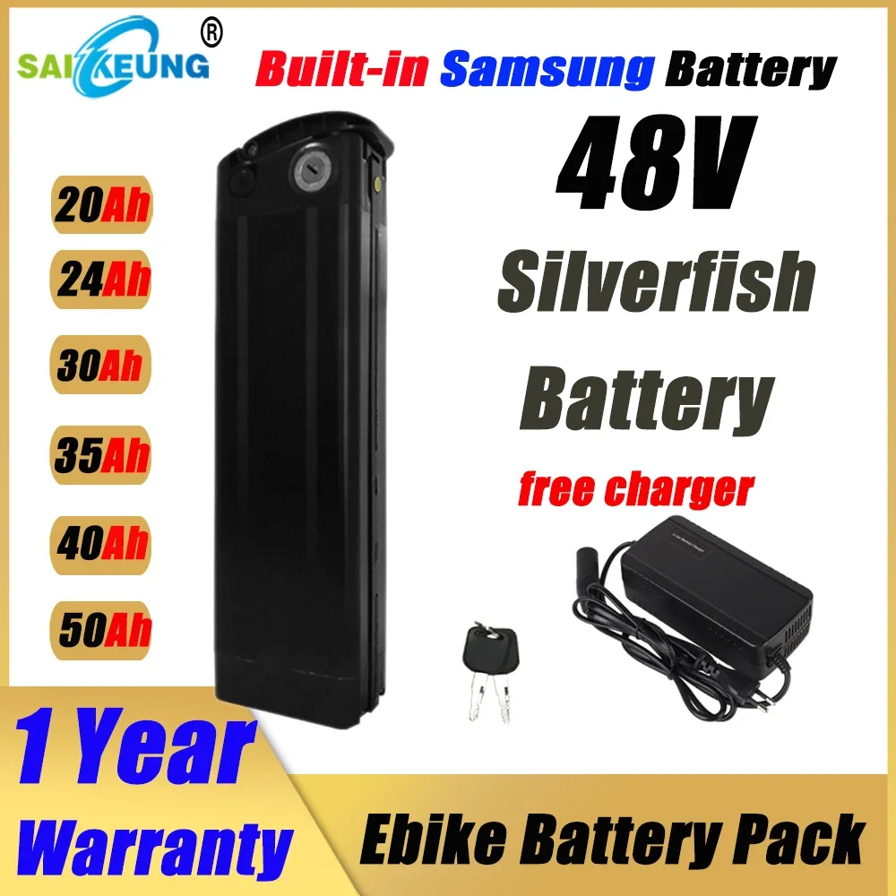 Ebike Battery 48V 20Ah Hailong - Elektrikli Bisiklet SilverFish 48v 20ah 24