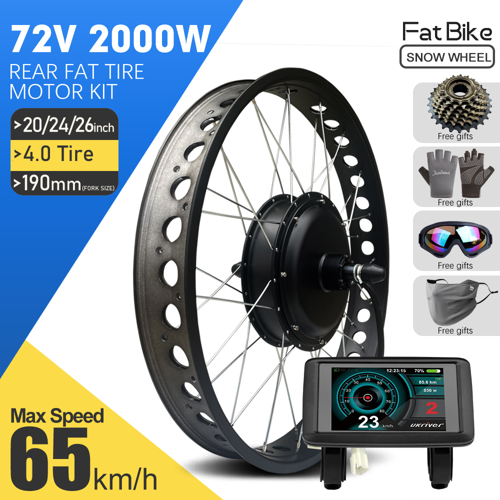 Fat Tire Ebike Conversion Kit 2000W - EBike Dönüşüm Kiti 72V 2000W 4.0