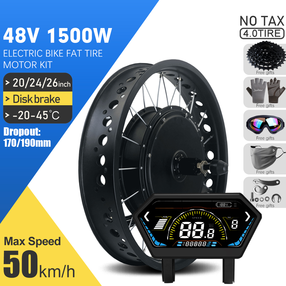 72V 5000W Hub Motor Kit - Elektrikli Şişman Bisiklet Kiti 48V 1500W