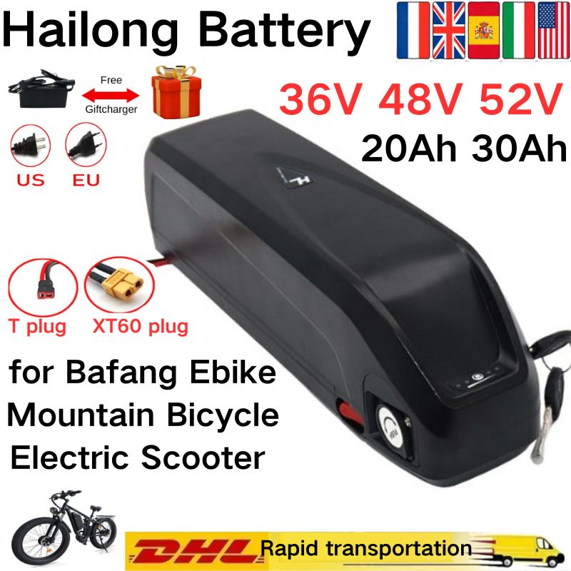 Ebike Battery 48V 20Ah Hailong - Hailong Pil 36V 48V 52V 30Ah