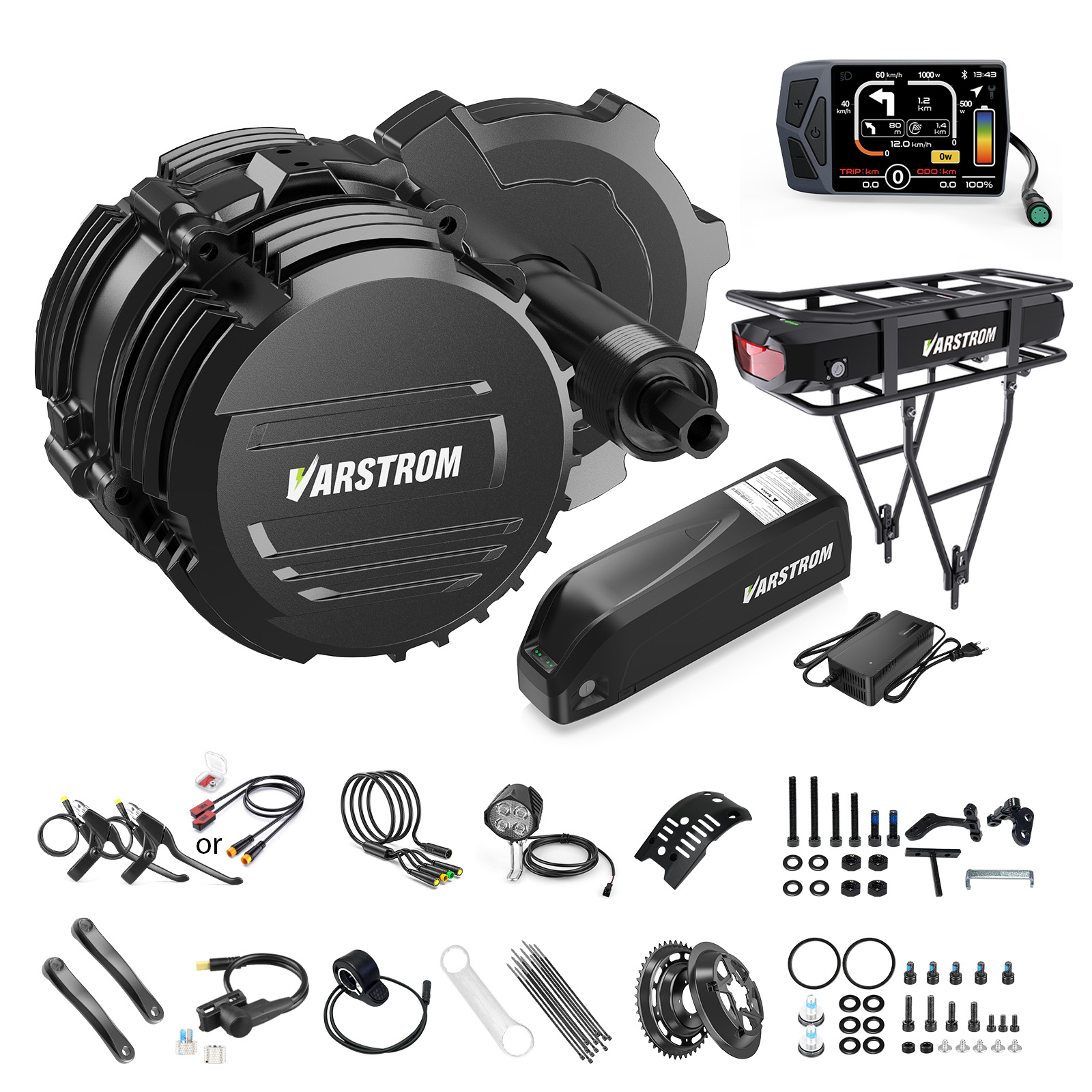 Tongsheng Tsdz2B Mid Drive Motor - [ABD STOK] Varstrom 48V500W 750W Orta