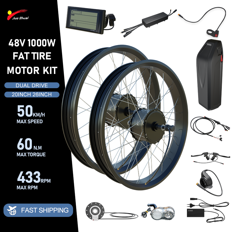Fat Tire Ebike Conversion Kit 2000W - 48V 2000W E-bisiklet Şişman Lastik Dönüşüm