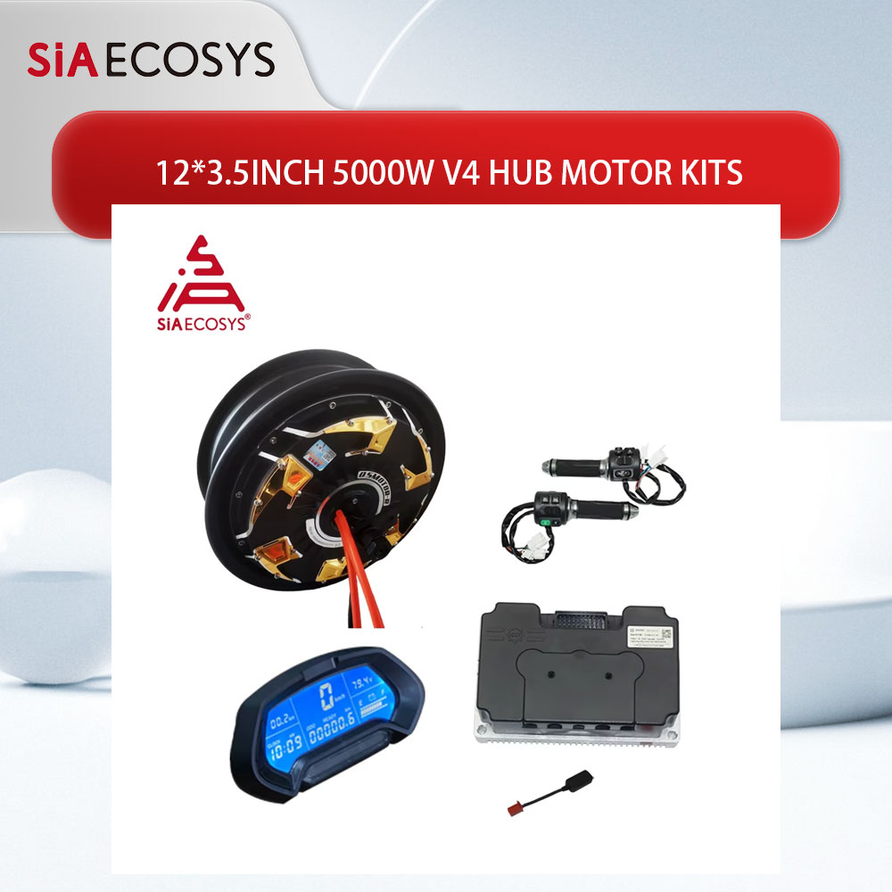 72V 5000W Hub Motor Kit - QS Motor 12*3.5 inç 5000W V4