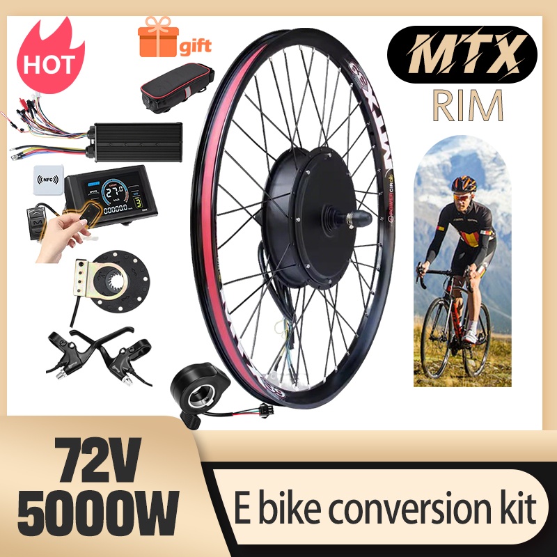 72V 5000W Hub Motor Kit - MTX39 E-bisiklet Dönüşüm Kiti 72V 5000W
