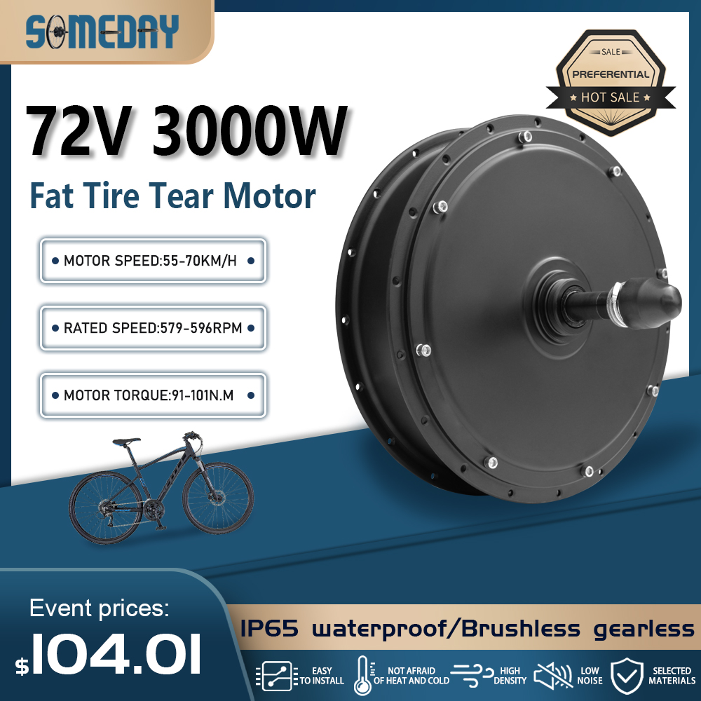 Ebike Conversion Kit 72V 3000W - Şişman Lastikli E-Bisiklet Motoru 72V 3000W