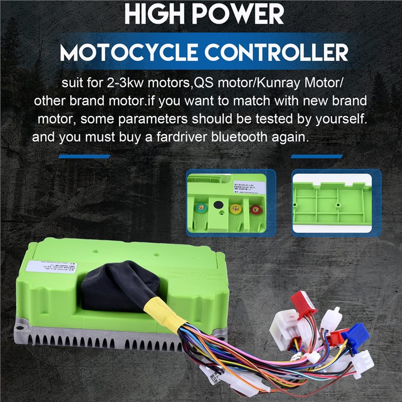 Sine Wave Controller 48V 72V 80A - Fardriver 48V-72V 80A 3KW Sinüs Dalgası