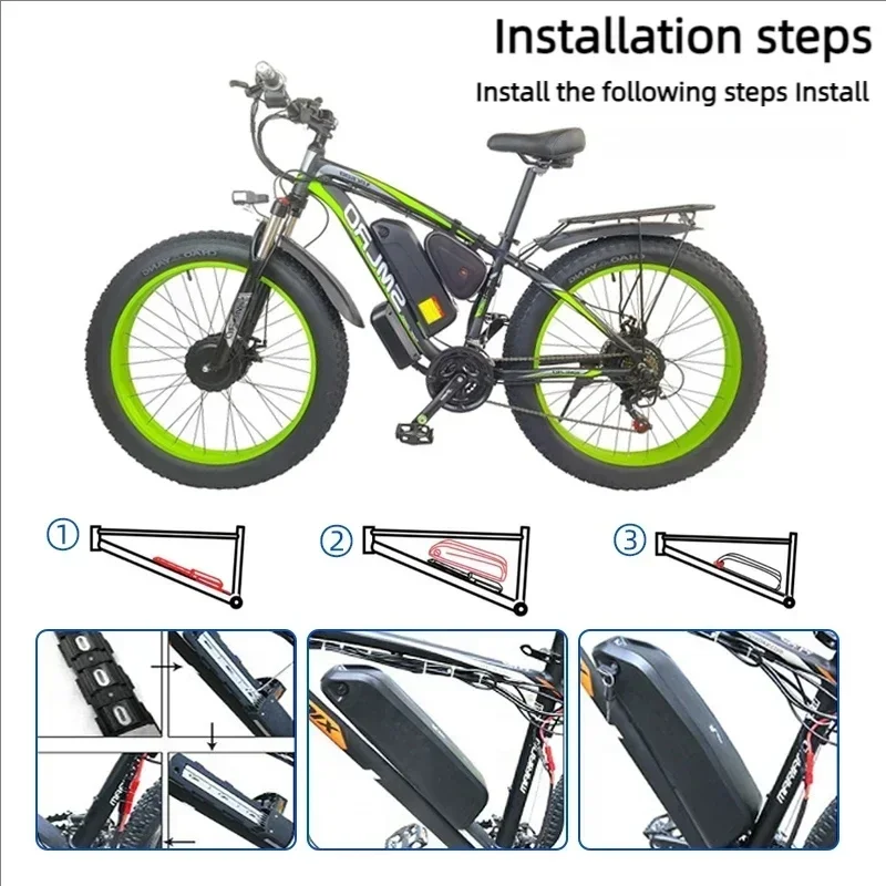🔋 36-48-52V Motorlu Elektrikli - Ebike Battery 48V 20Ah Hailong incelemesi ve fiyatı