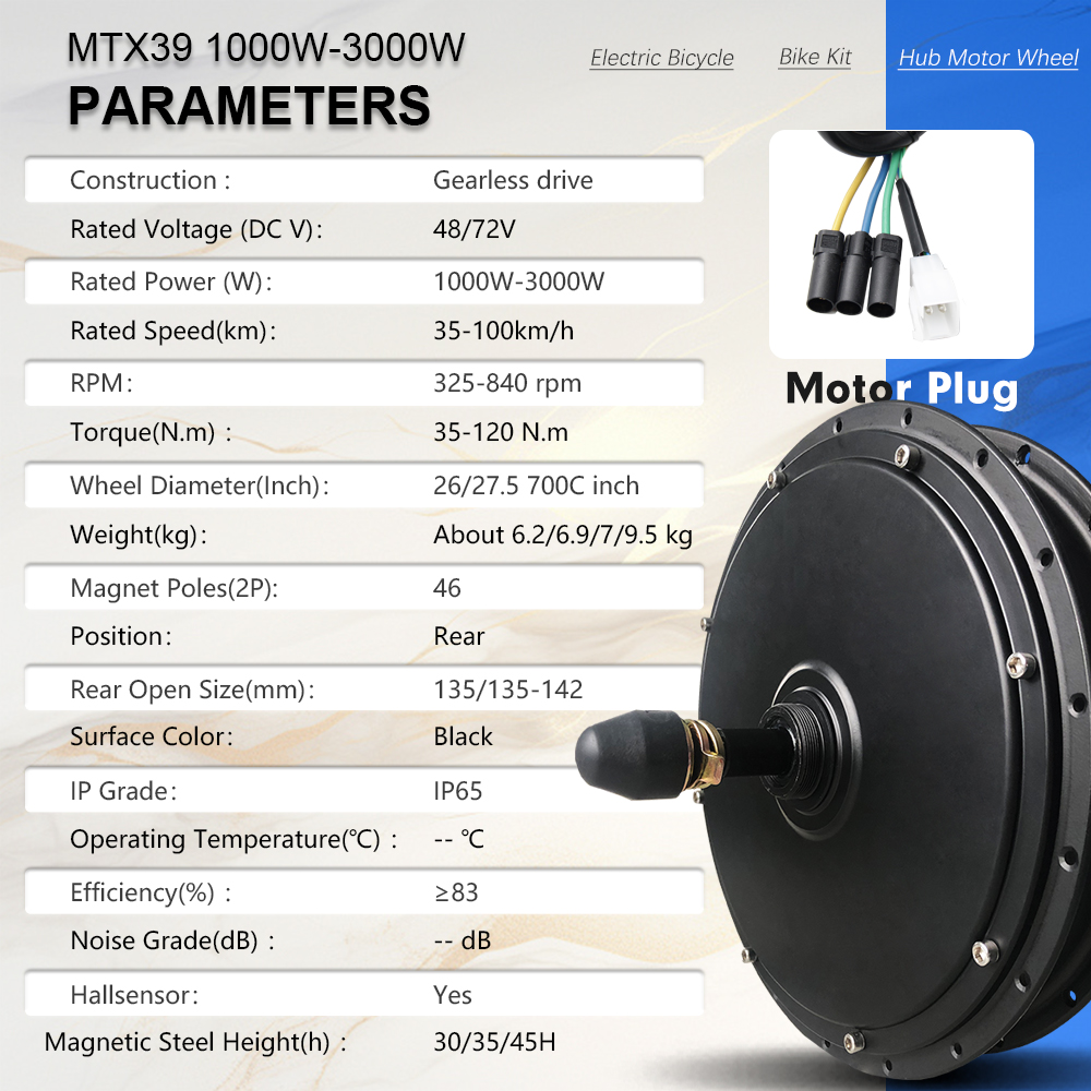 MTX Rim Elektrikli Bisiklet Dö - Ebike Conversion Kit 72V 3000W incelemesi ve fiyatı