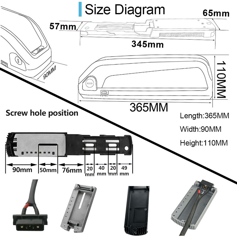Hailong Downtube E-Bisiklet Li - Ebike Battery 48V 20Ah Hailong incelemesi ve fiyatı