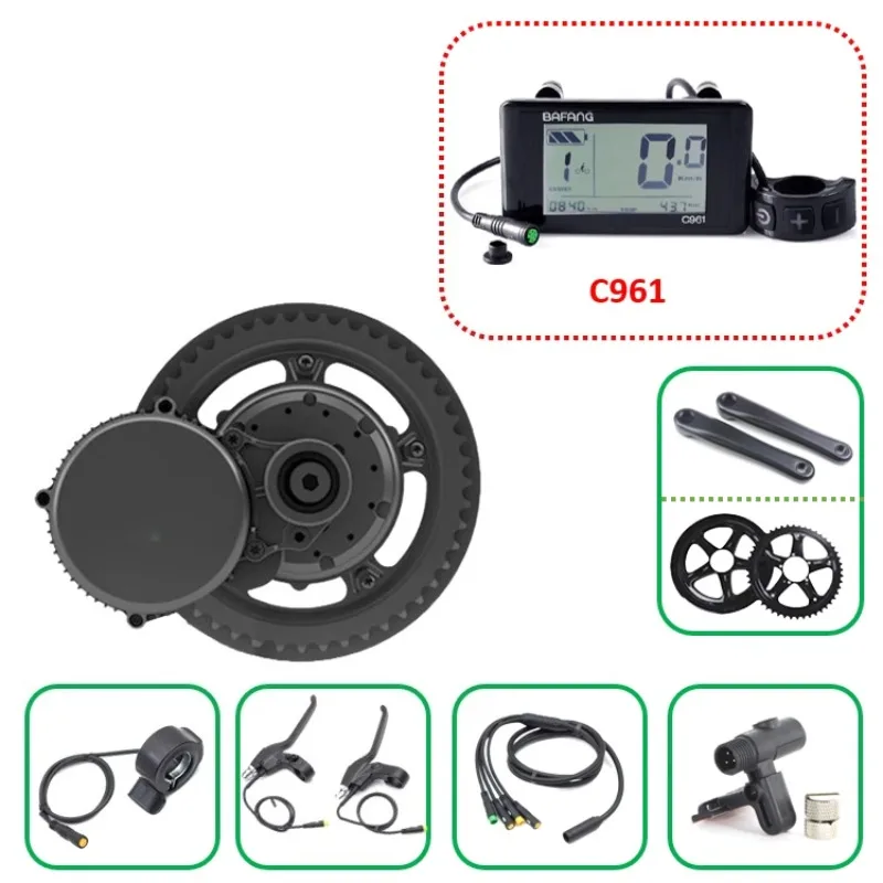 G340 Orta Motor Kiti, C961 Ekr - Mid Drive Motor Kit 52V 1000W incelemesi ve fiyatı