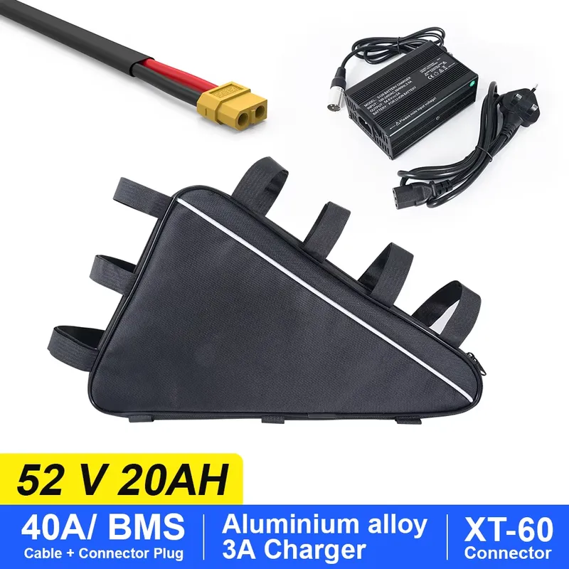 2026 ABD Üçgen Lityum Elektrik - Ebike Battery 52V 20Ah Triangle Pack incelemesi ve fiyatı