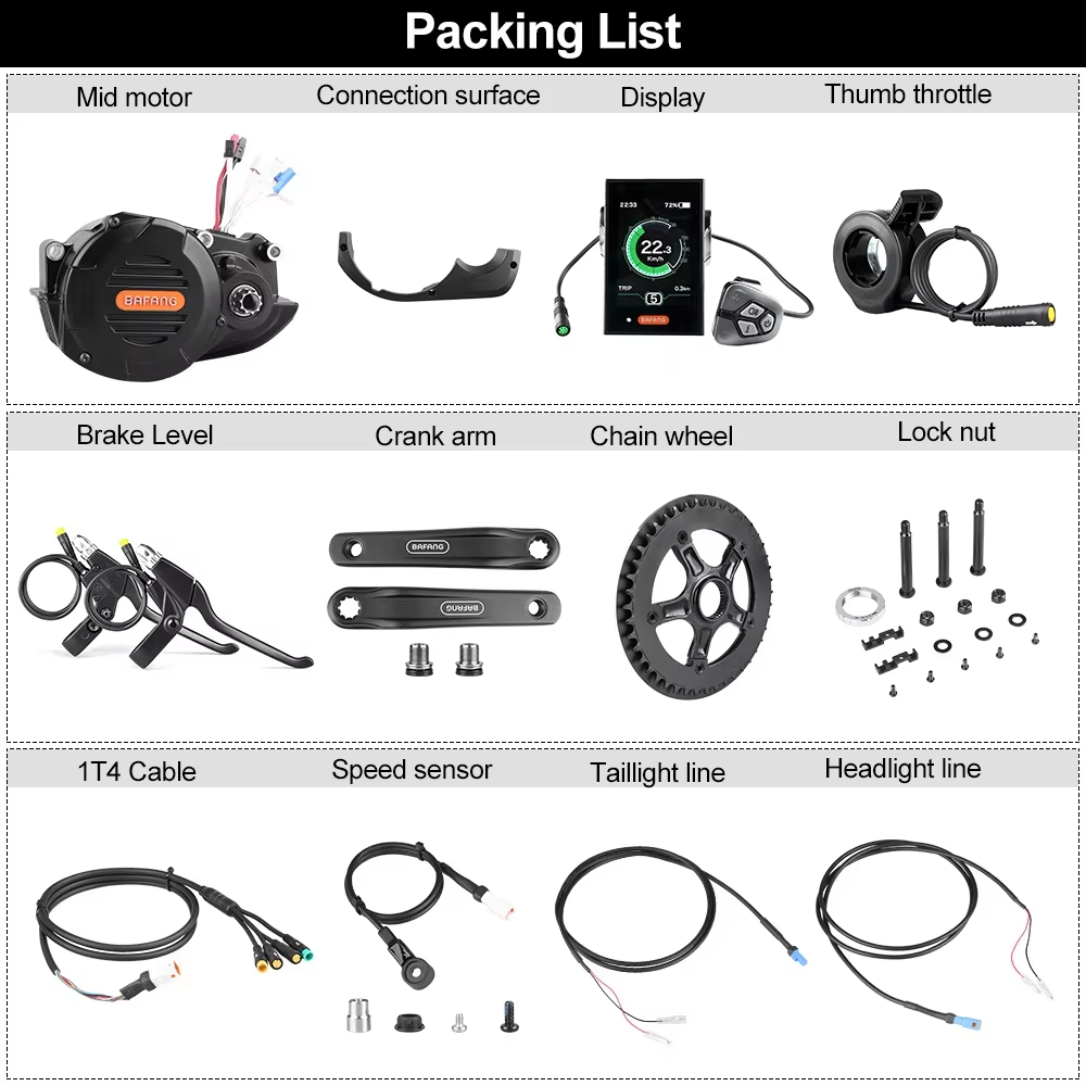 Bafang M620 G510 48V 52V 1000W - Mid Drive Motor Kit 52V 1000W incelemesi ve fiyatı