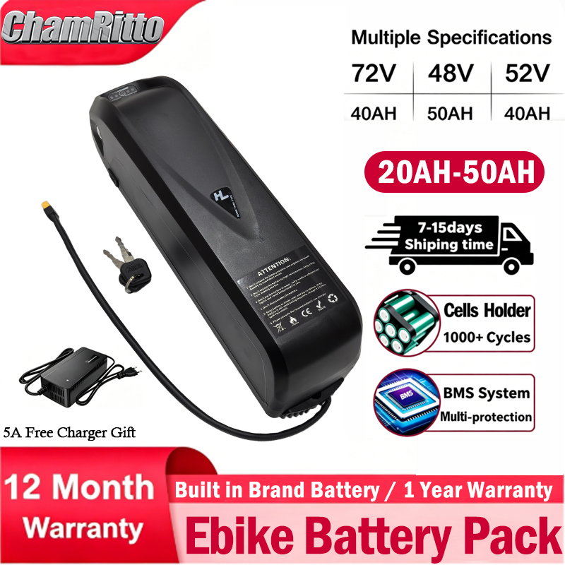 72V60V 48V 20AH 52V 36V 30AH 4 - Ebike Battery 48V 20Ah Hailong incelemesi ve fiyatı