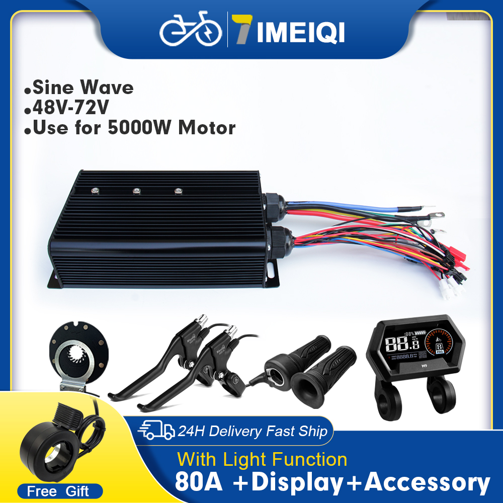 Ebike Sinüs Dalgası Kontrol Ci - Sine Wave Controller 48V 72V 80A incelemesi ve fiyatı
