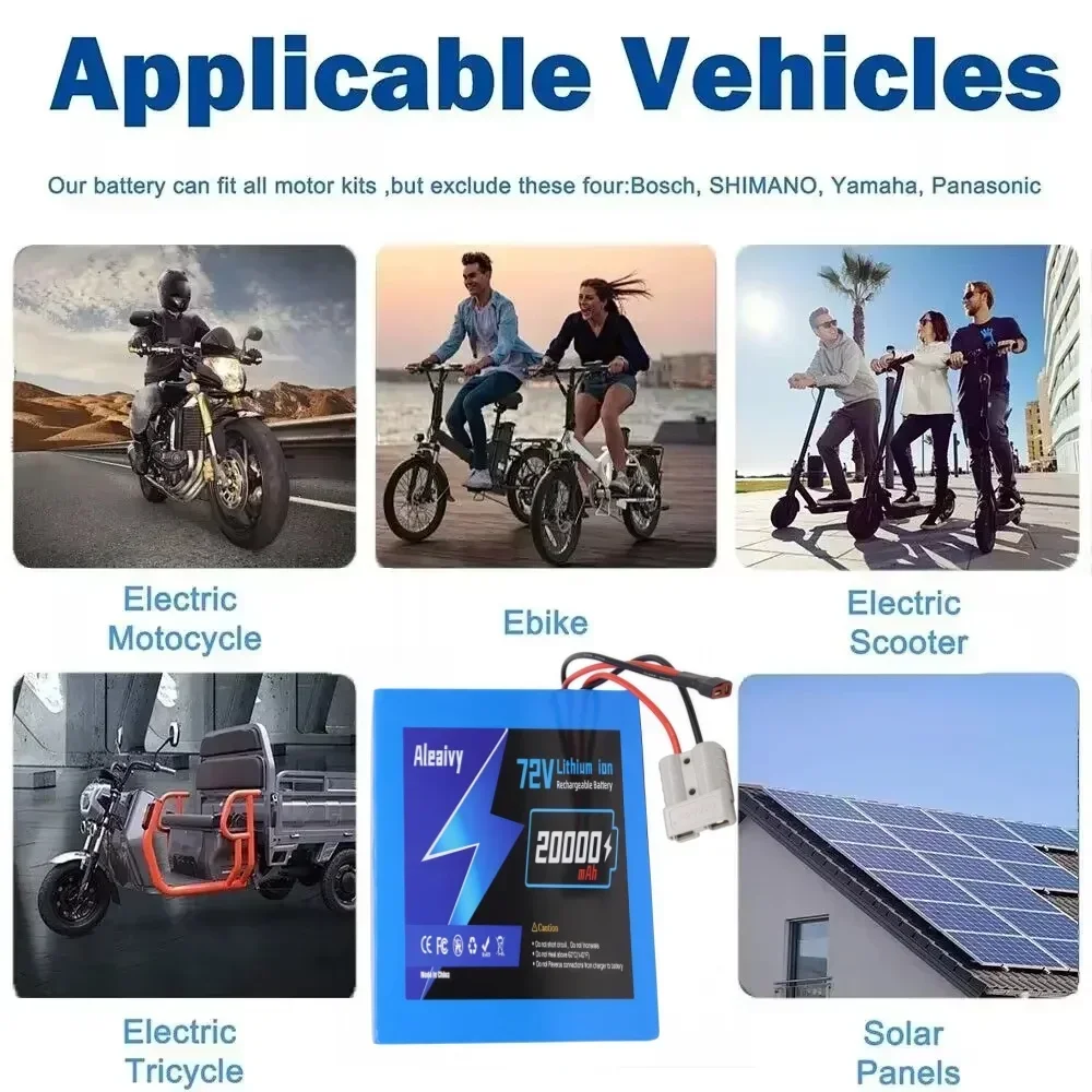 72V 30Ah Yüksek Güçlü Hızlı Şa - Electric Bicycle Battery 72V 30Ah incelemesi ve fiyatı