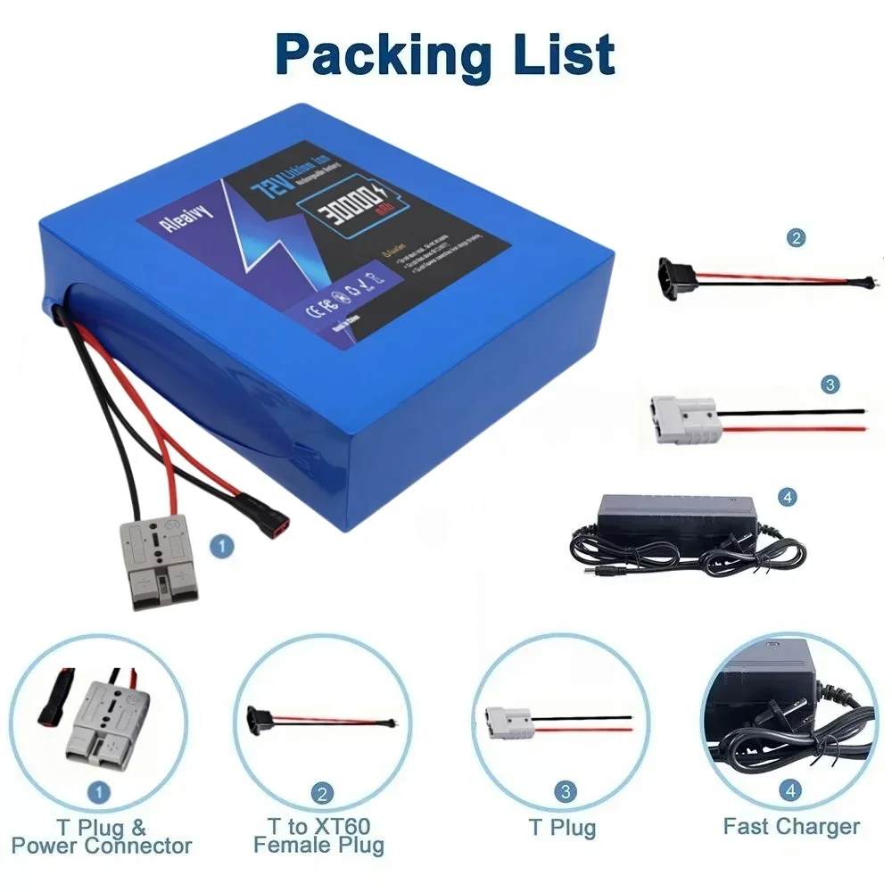 72V 30Ah Yüksek Güçlü Hızlı Şa - Electric Bicycle Battery 72V 30Ah incelemesi ve fiyatı