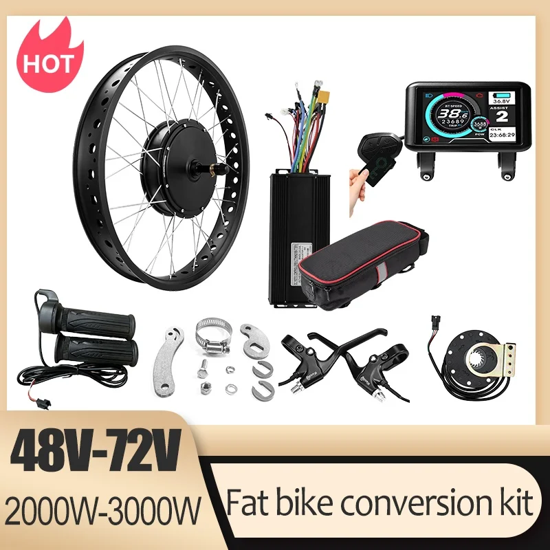 72V 3000W Kar Bisikleti Dönüşü - Ebike Conversion Kit 72V 3000W incelemesi ve fiyatı