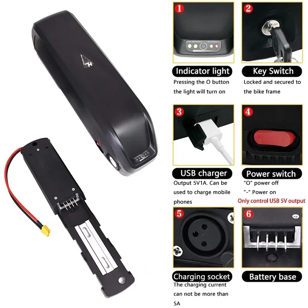 Hailong 36V 48V 52V için Yeni, - Ebike Battery 48V 20Ah Hailong incelemesi ve fiyatı