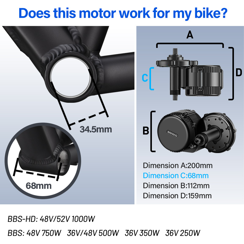 BAFANG BBSHD BBS01 BBS02B BBS0 - Bafang Bbshd 1000W Conversion Kit incelemesi ve fiyatı