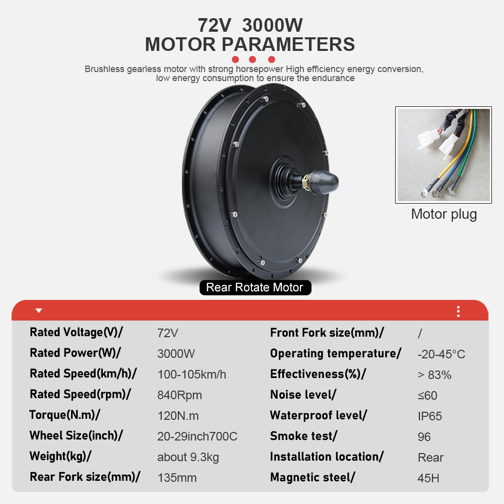 Elektrikli Bisiklet Motoru 72V - Ebike Conversion Kit 72V 3000W incelemesi ve fiyatı