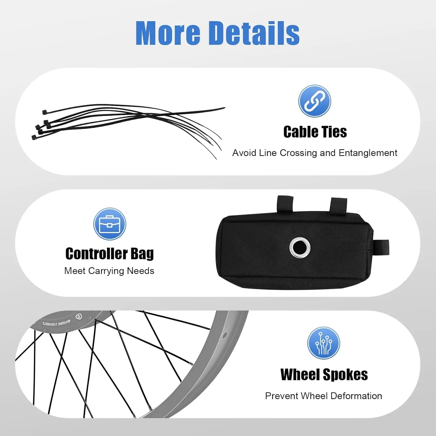 48V 1500W Elektrikli Bisiklet  - 72V 5000W Hub Motor Kit incelemesi ve fiyatı