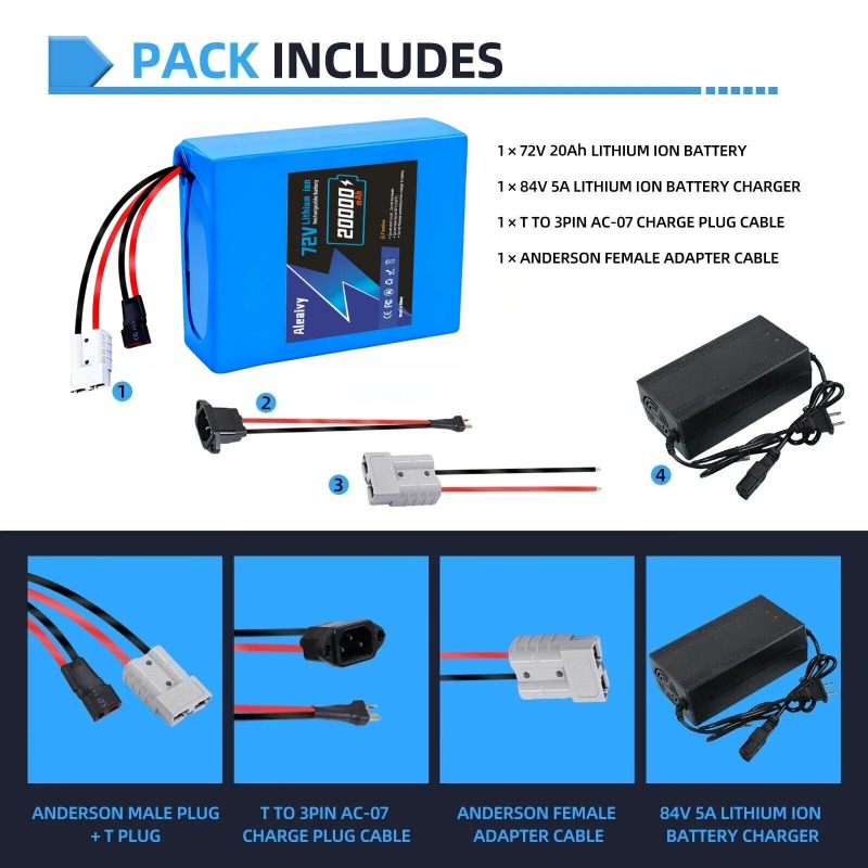 72V Pil 20S4P 20AH 20S6P 30AH  - Electric Bicycle Battery 72V 30Ah incelemesi ve fiyatı