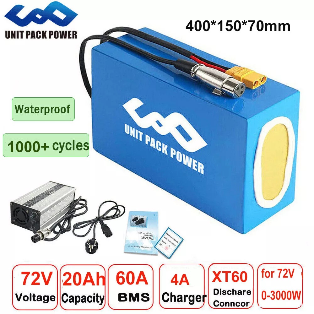 72V 40AH E-bisiklet Batarya Pa - Electric Bicycle Battery 72V 30Ah incelemesi ve fiyatı