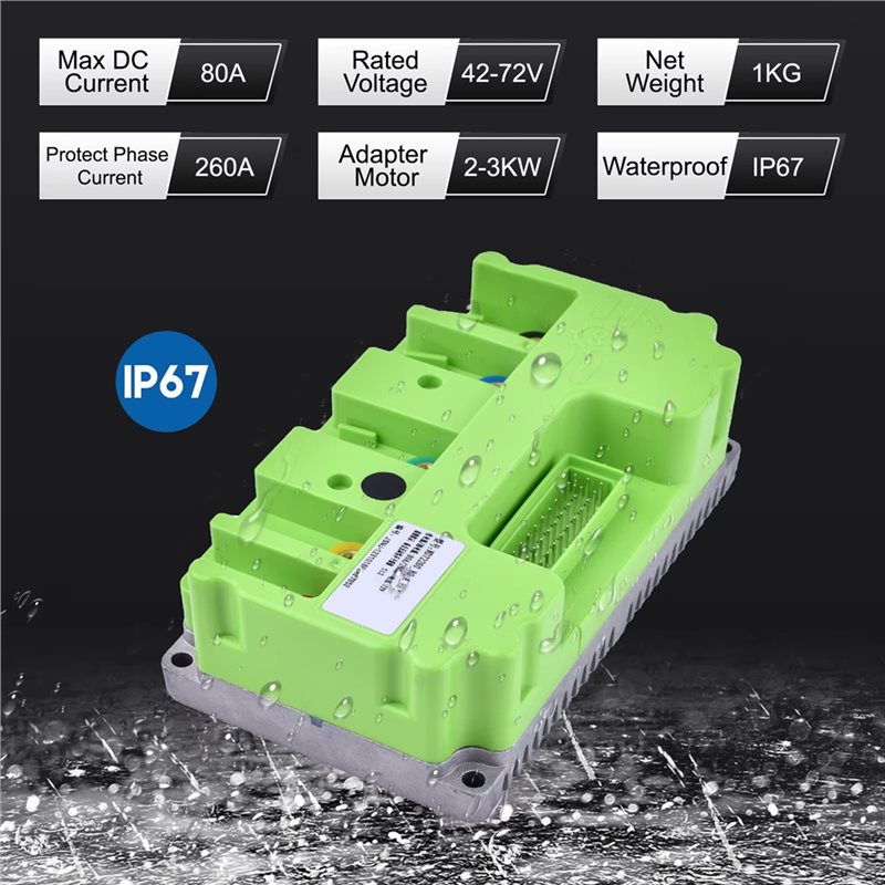 Fardriver 48V-72V 80A 3KW Sinü - Sine Wave Controller 48V 72V 80A incelemesi ve fiyatı